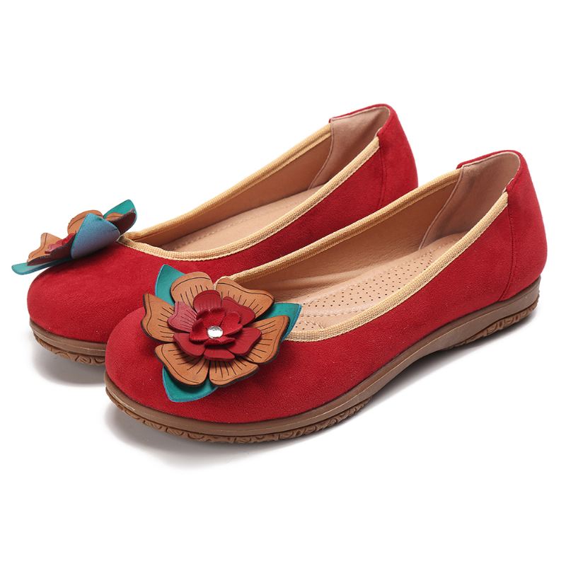 Dame Ruskind Blomster Slip On Comfort Casual Flats