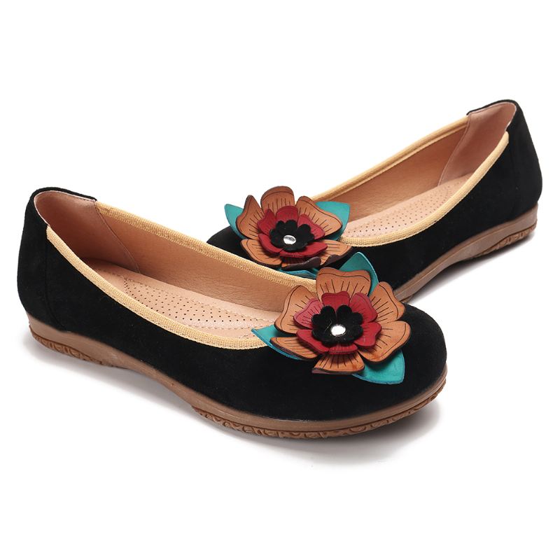 Dame Ruskind Blomster Slip On Comfort Casual Flats