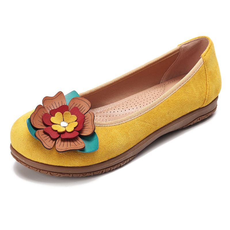 Dame Ruskind Blomster Slip On Comfort Casual Flats