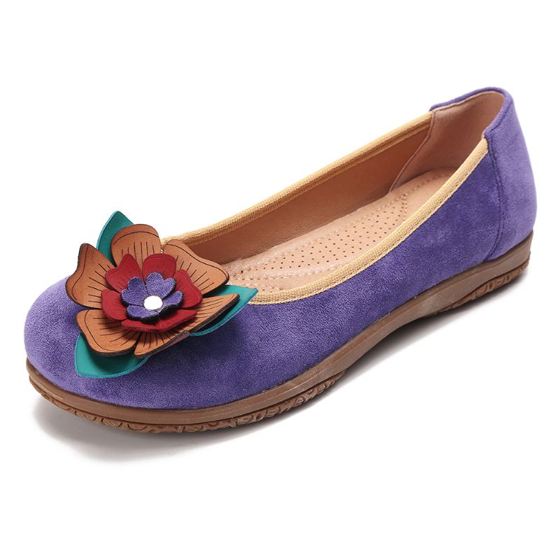 Dame Ruskind Blomster Slip On Comfort Casual Flats