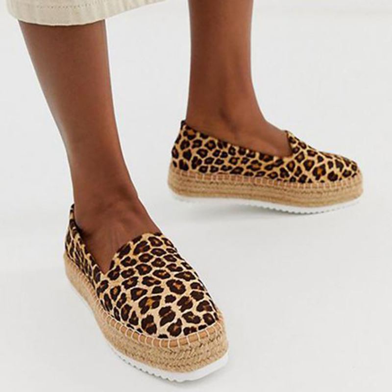 Dame Ruskind Espadrilles Halm Flettet Platform Loafers