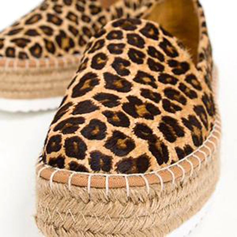 Dame Ruskind Espadrilles Halm Flettet Platform Loafers