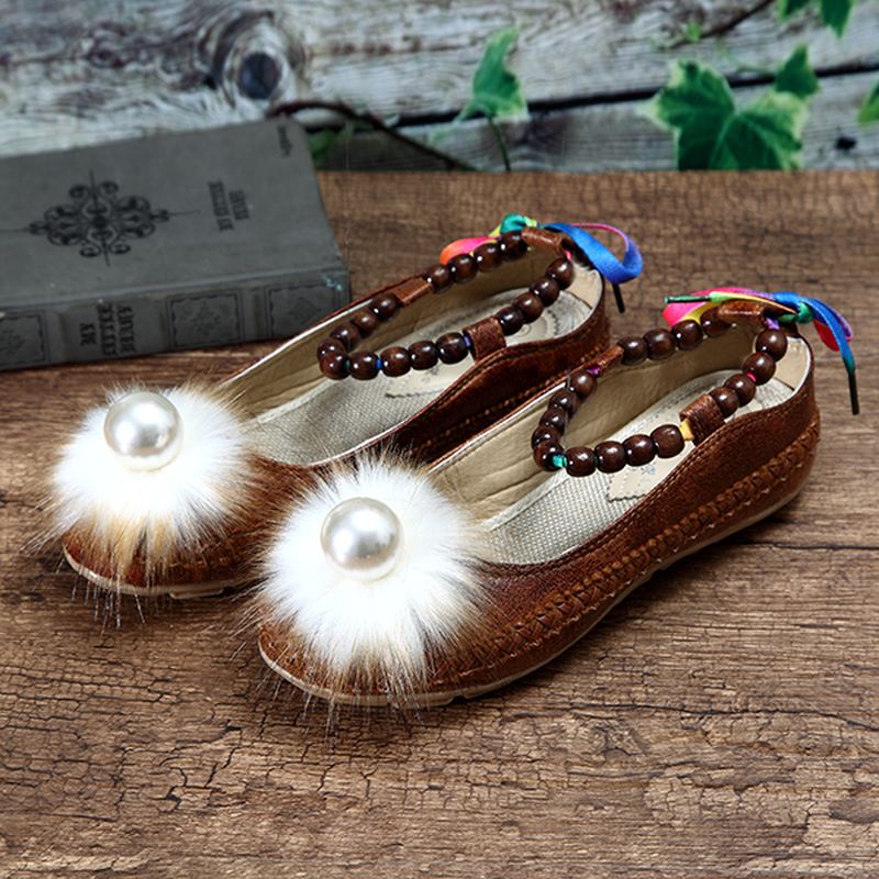 Kvinder Beading Farverige Flats Loafers