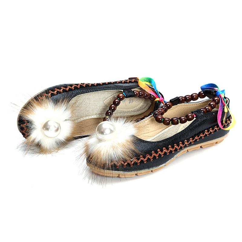 Kvinder Beading Farverige Flats Loafers