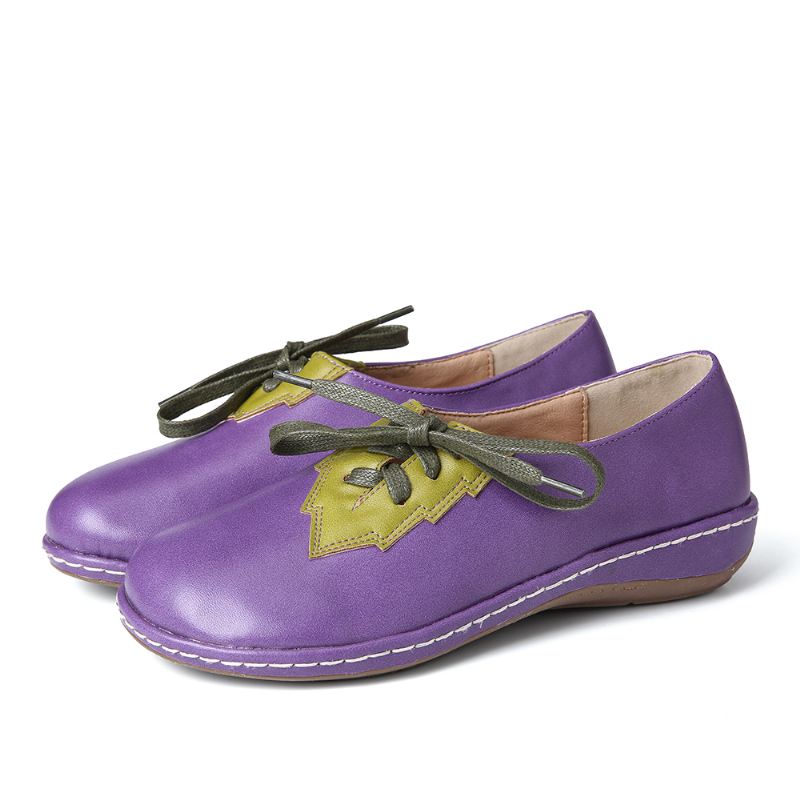 Kvinder Bladsplejsningsindretning Skridsikre Casual Flats