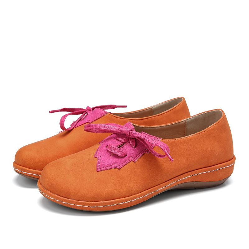 Kvinder Bladsplejsningsindretning Skridsikre Casual Flats