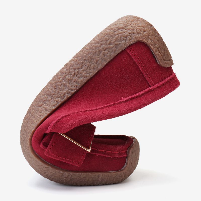 Kvinder Blød Sål Spænde Åndbar Casual Slip On Flats