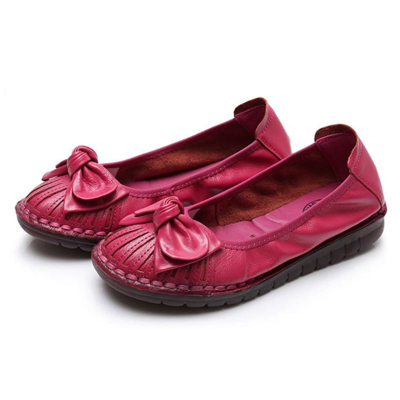 Kvinder Bowknot Decor Non Slip Casual Loafers