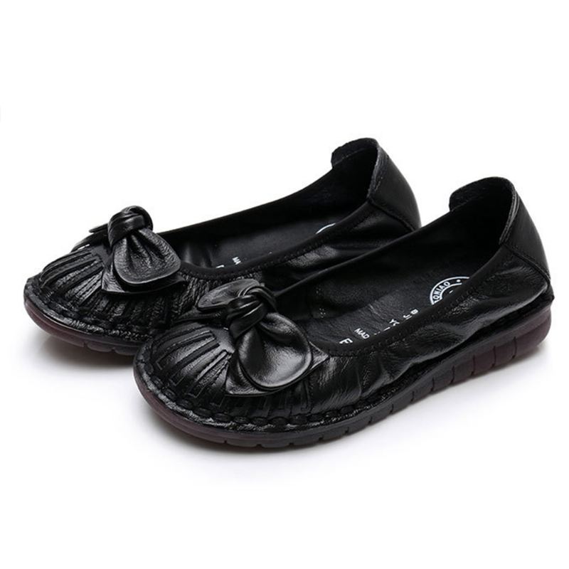 Kvinder Bowknot Decor Non Slip Casual Loafers