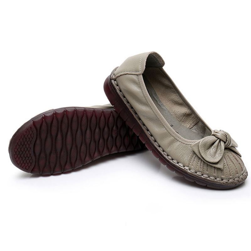 Kvinder Bowknot Decor Non Slip Casual Loafers