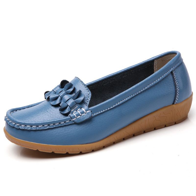 Kvinder Bowknot Stitching Decor Skridsikker Casual Loafers