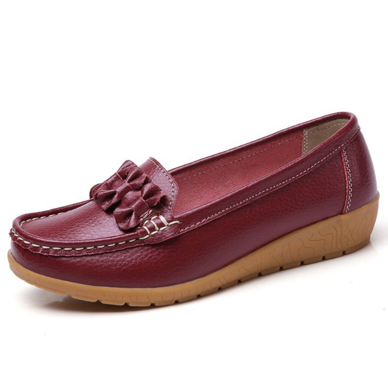 Kvinder Bowknot Stitching Decor Skridsikker Casual Loafers