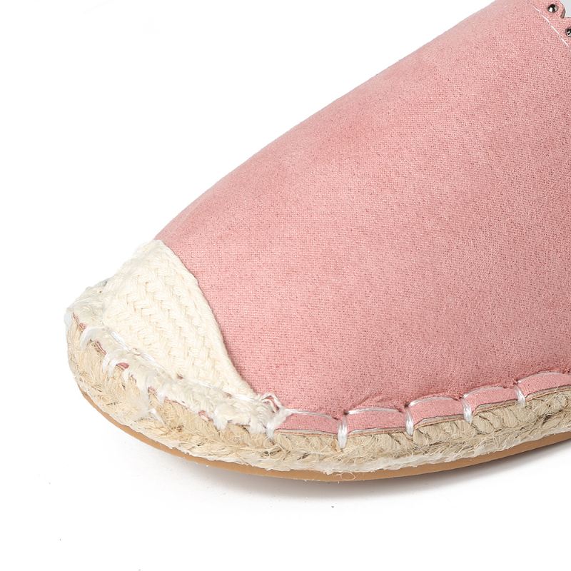 Kvinder Casual Åndbar Espadrille Flat Slip On Flats