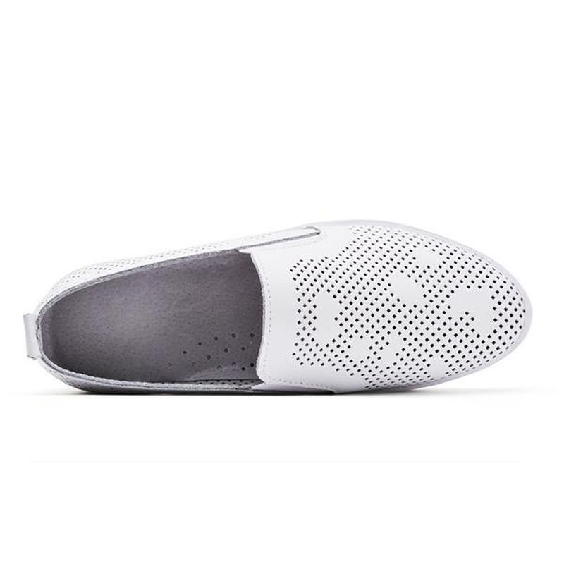 Kvinder Casual Åndbare Loafers Hule Slip-on Blød Sål Flade Sko