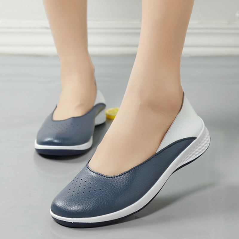 Kvinder Casual Bløde Syninger Slip On Flats Loafers