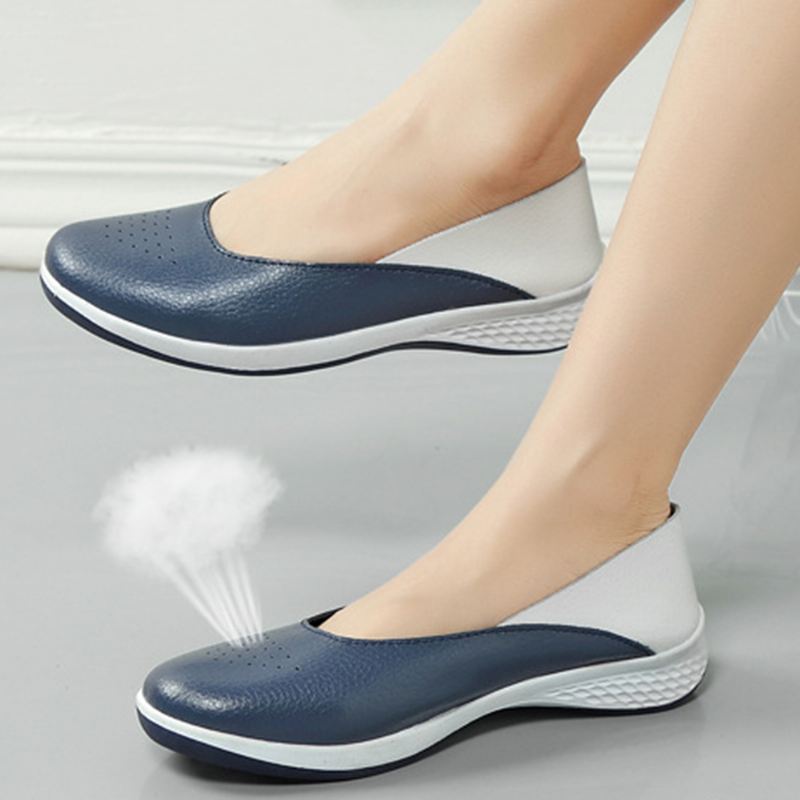 Kvinder Casual Bløde Syninger Slip On Flats Loafers