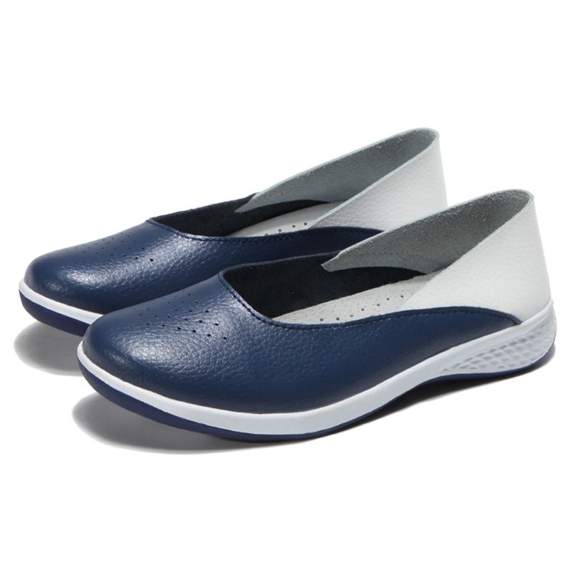 Kvinder Casual Bløde Syninger Slip On Flats Loafers