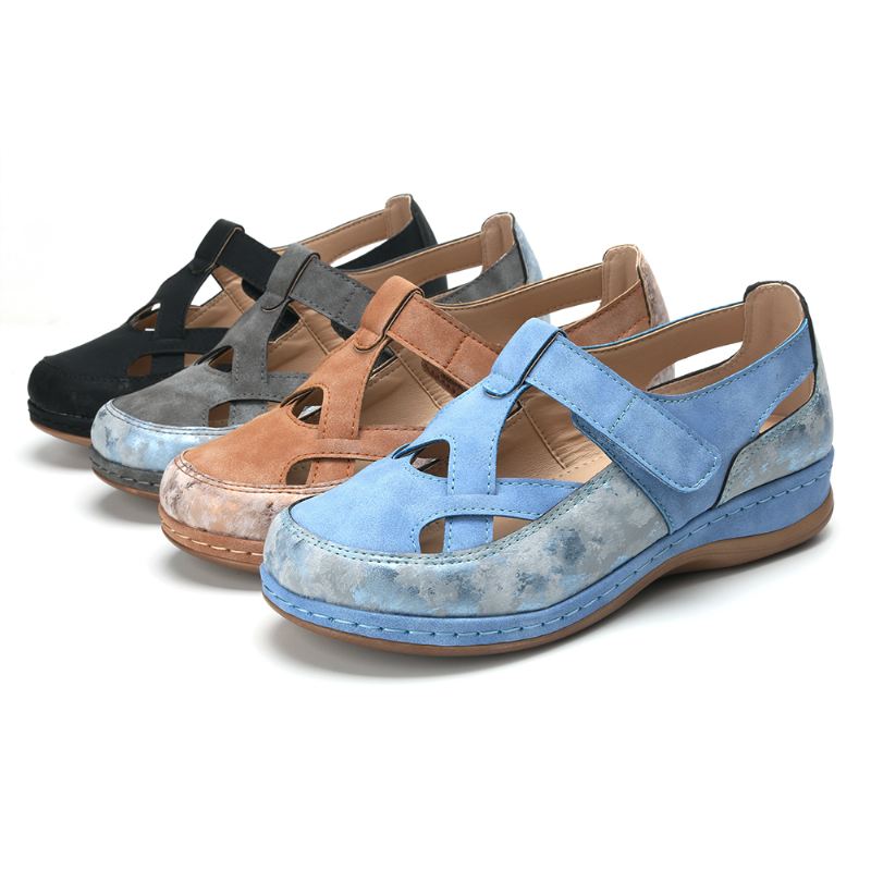 Kvinder Casual Cross Strap Hollow Out Komfortable Flats