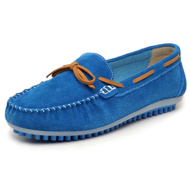 Kvinder Casual Flade Sko Snøre Op Runde Toe Flats Soft Sole Flat Loafers