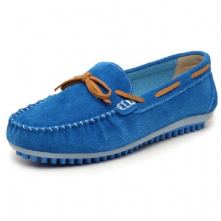 Kvinder Casual Flade Sko Snøre Op Runde Toe Flats Soft Sole Flat Loafers