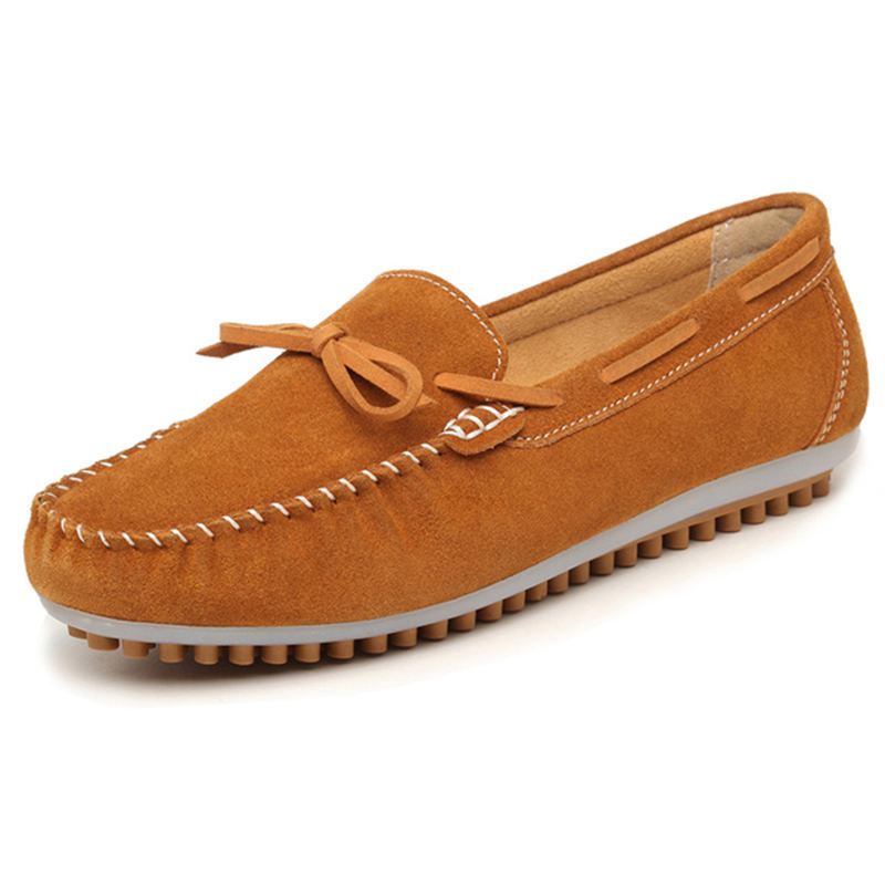 Kvinder Casual Flade Sko Snøre Op Runde Toe Flats Soft Sole Flat Loafers