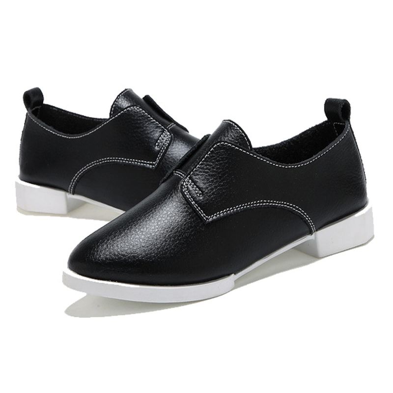 Kvinder Casual Flats Pointed Toe Loafers Flade Køresko Blød Sole Flats