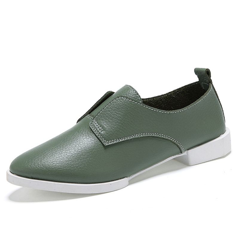 Kvinder Casual Flats Pointed Toe Loafers Flade Køresko Blød Sole Flats