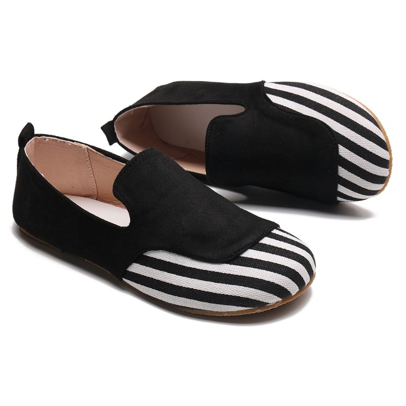 Kvinder Casual Ruskindssyning Slip On Flats