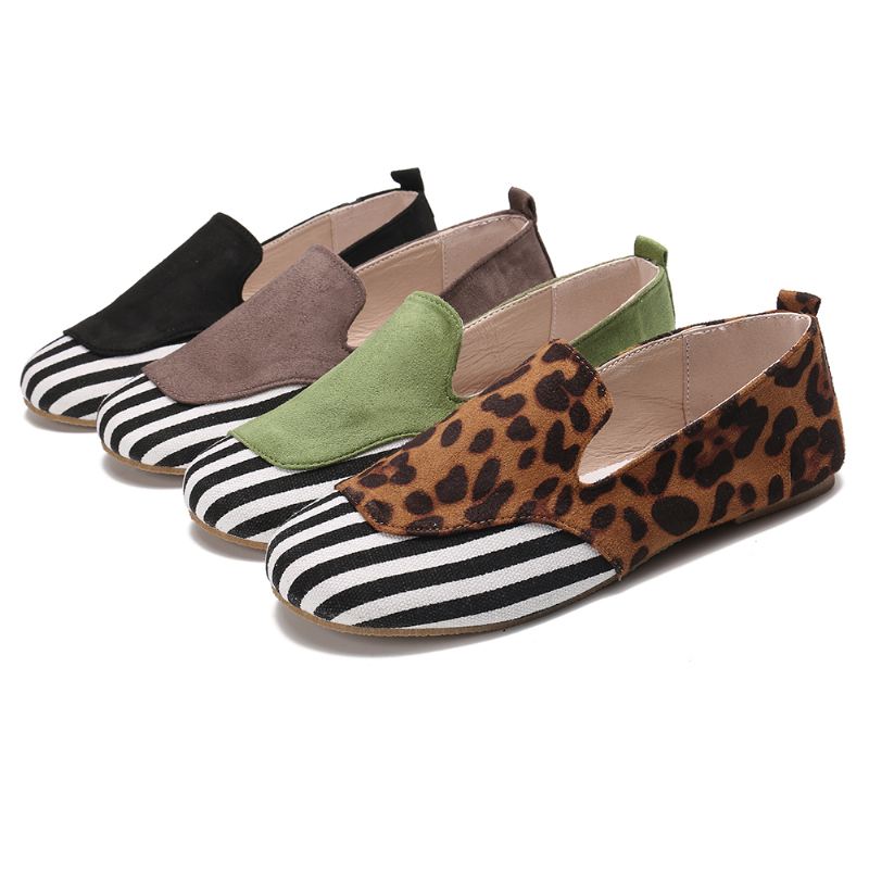 Kvinder Casual Ruskindssyning Slip On Flats