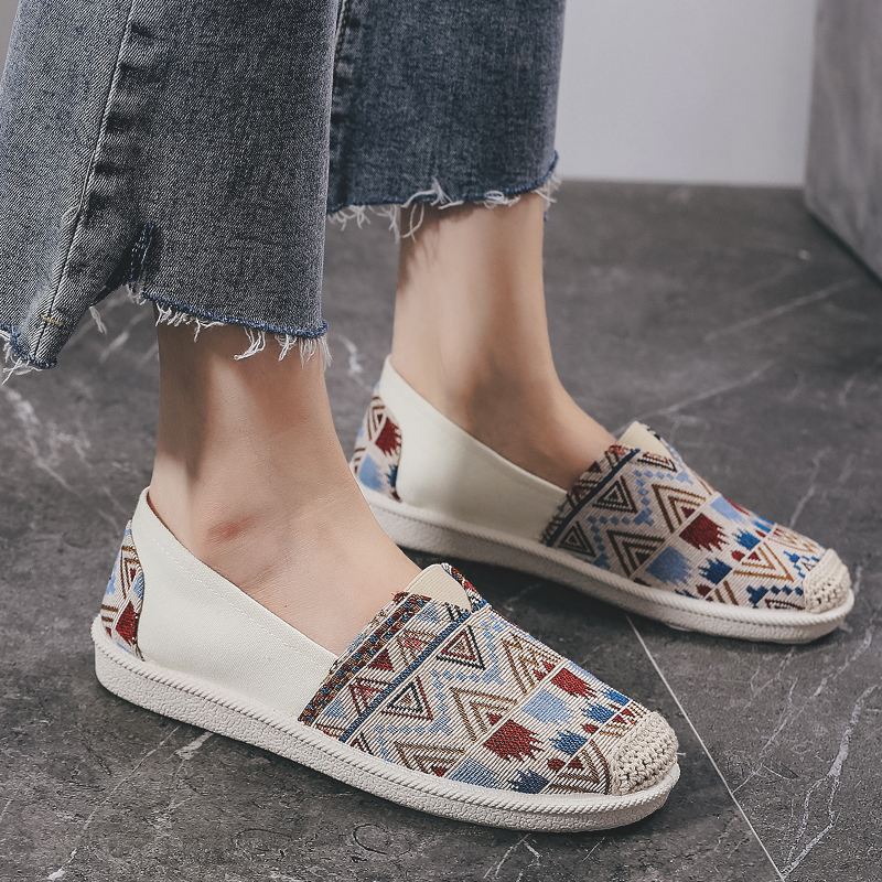 Kvinder Casual Soft Patchwork Runde Toe Fisherman Sko