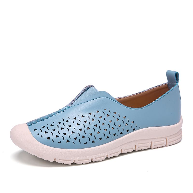 Kvinder Colorblock Hule Åndbare Casual Flats