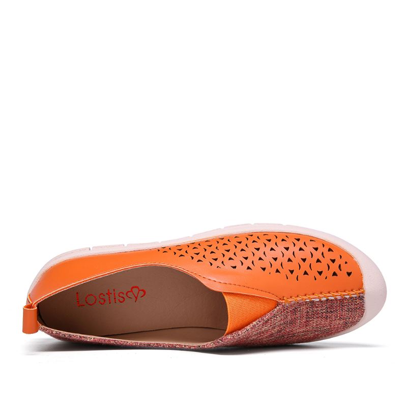 Kvinder Colorblock Hule Åndbare Casual Flats