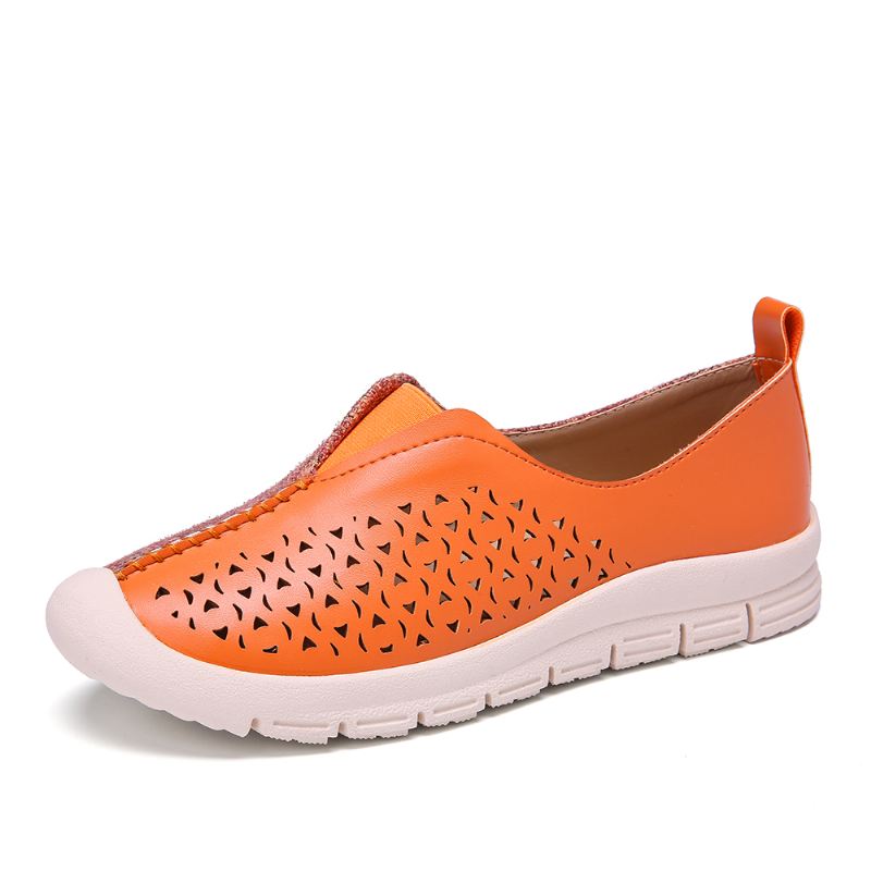 Kvinder Colorblock Hule Åndbare Casual Flats