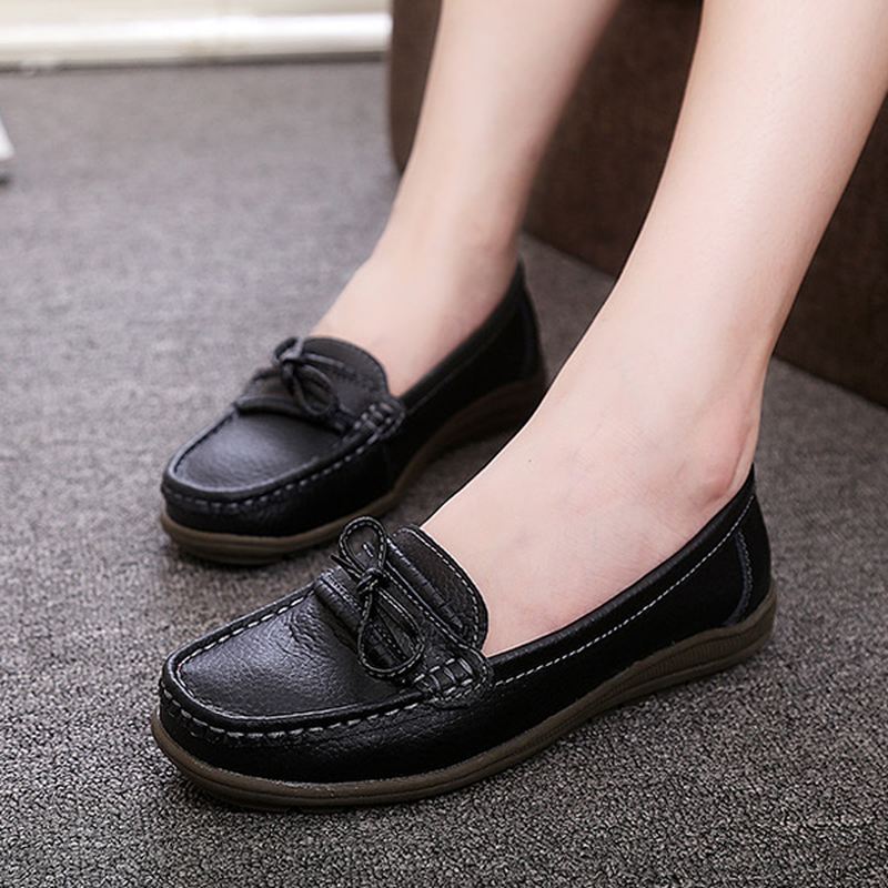 Kvinder Flat Slip On Casual Soft Outdoor Runde Toe Flat Loafers Sko