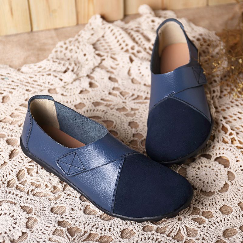 Kvinder Flats Shoes Slip On Comfortable Loafers Sko