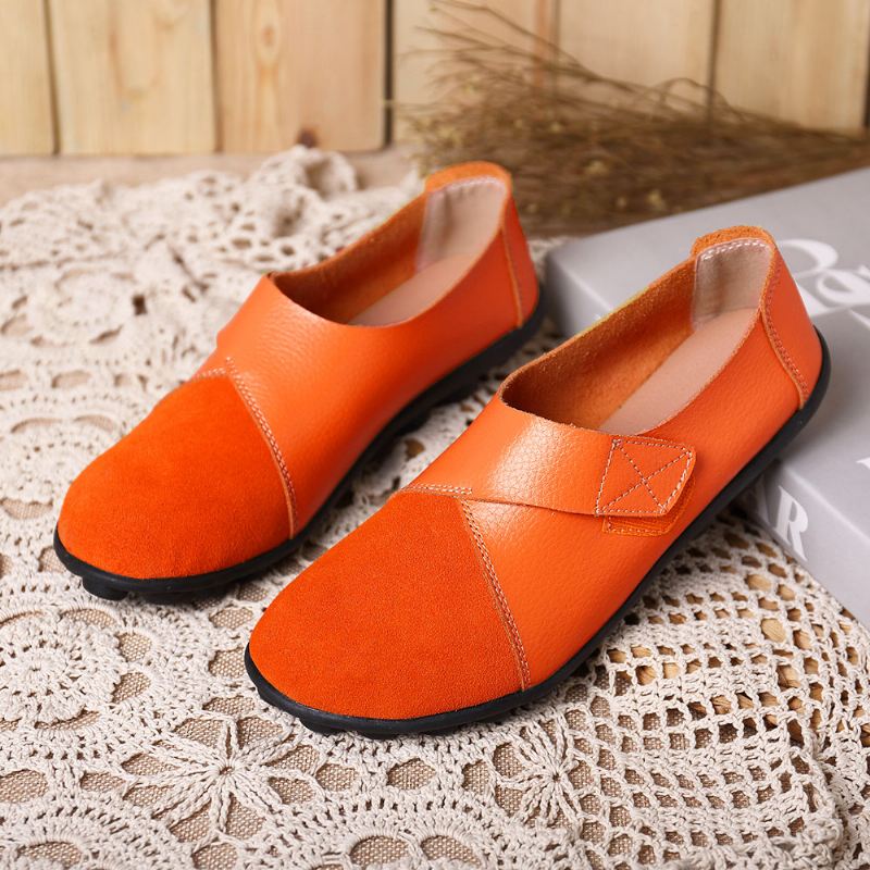 Kvinder Flats Shoes Slip On Comfortable Loafers Sko