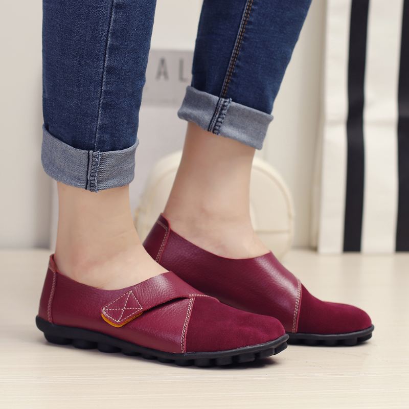 Kvinder Flats Shoes Slip On Comfortable Loafers Sko