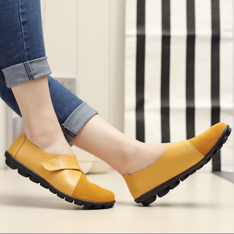 Kvinder Flats Shoes Slip On Comfortable Loafers Sko