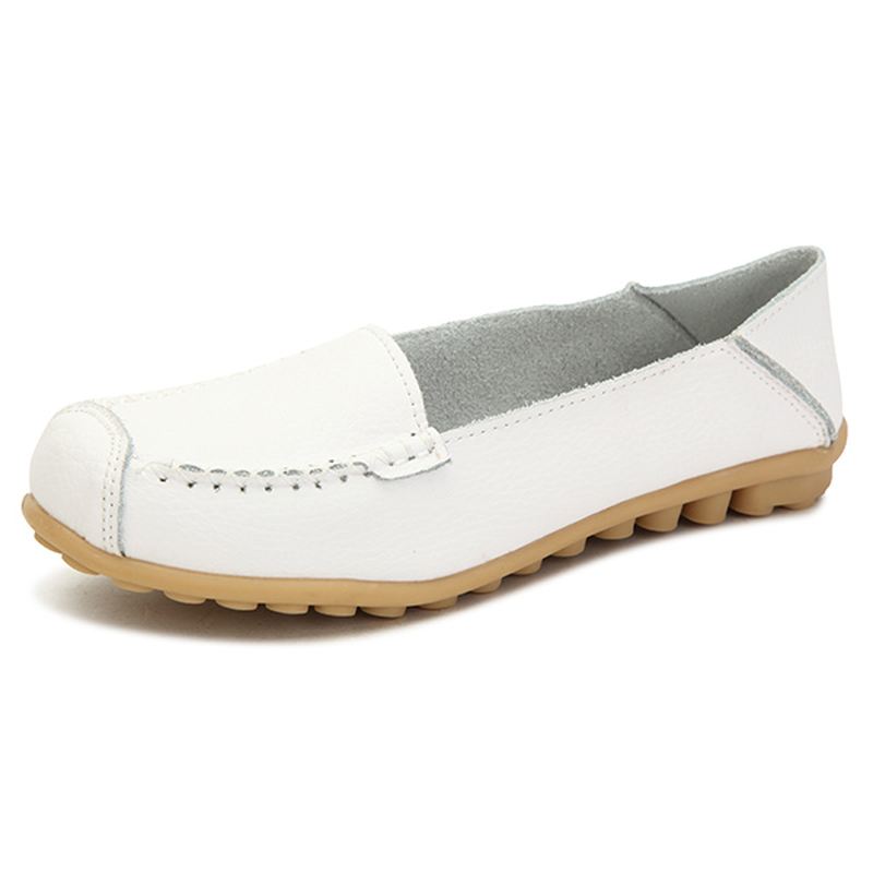 Kvinder Flats Sko Komfortable Casual Slip På Rund Tå Bløde Flat Loafers Sko