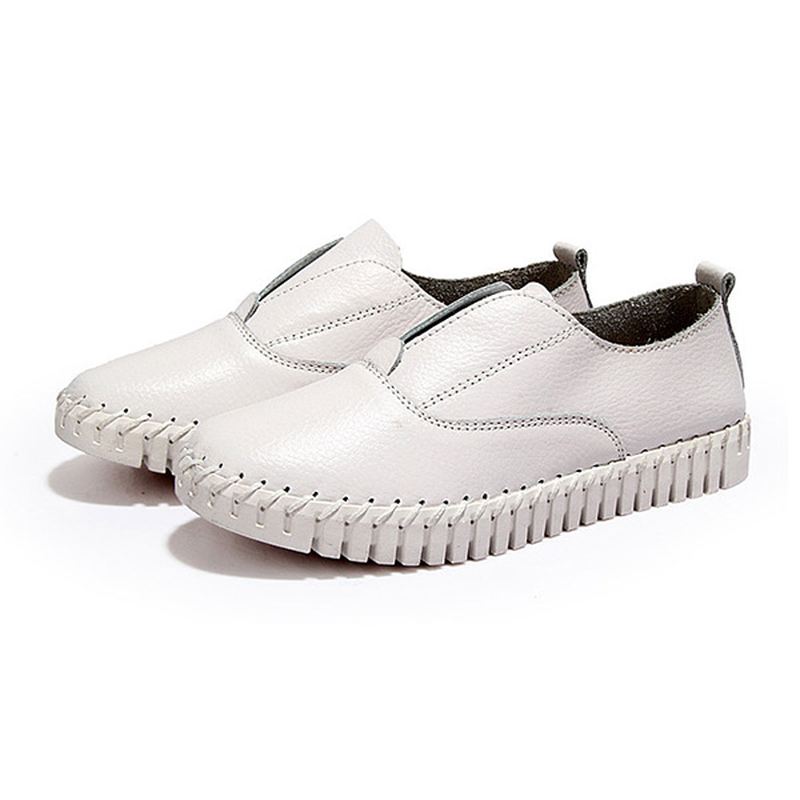 Kvinder Forår Casual Flats Spidse Tå Bløde Sål Sko Slip On Flat Loafers