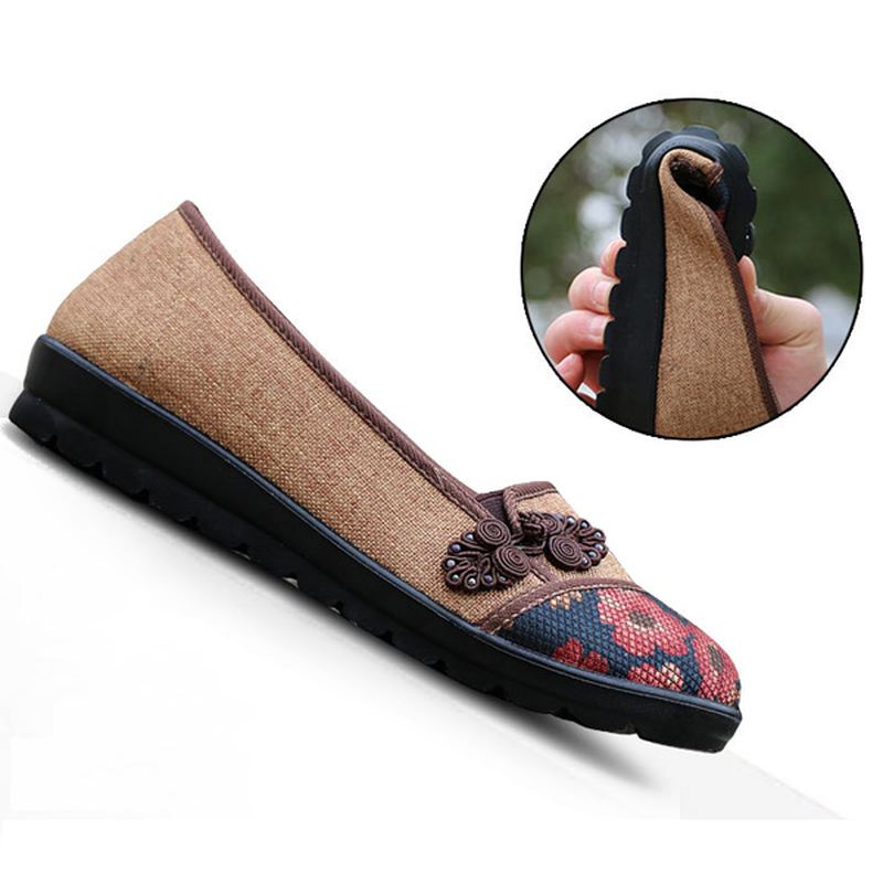 Kvinder Fritid Chic Sko Åndbar Slip-on Loafers Svedabsorberende Flats