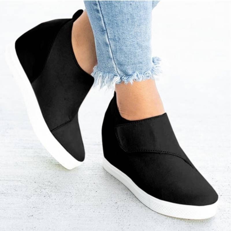 Kvinder Hook Loop Hidden Heel Casual Loafers