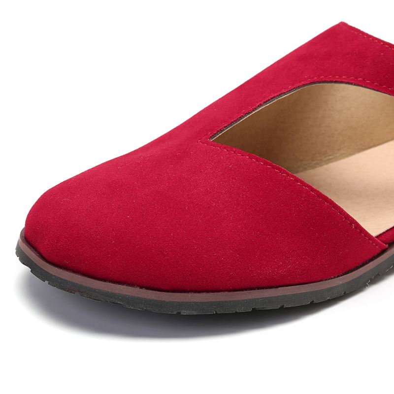 Kvinder Ruskindsspænde Pure Color Flats