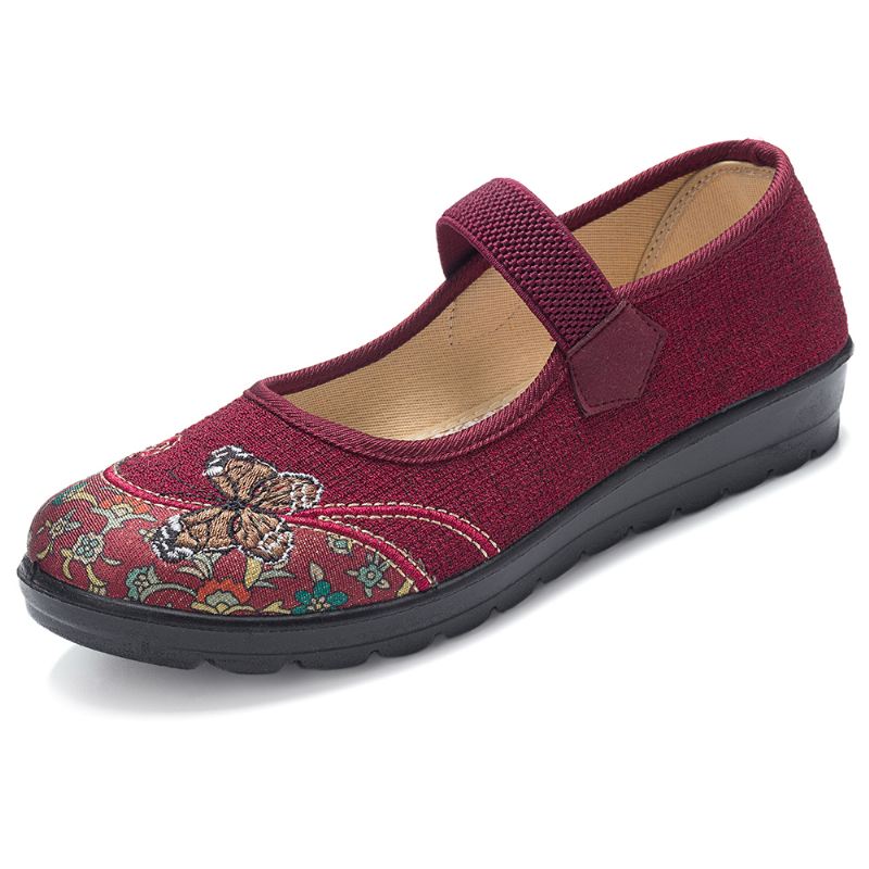 Kvinder Skridsikker Elastisk Bånd Mary Jane Flat Loafers