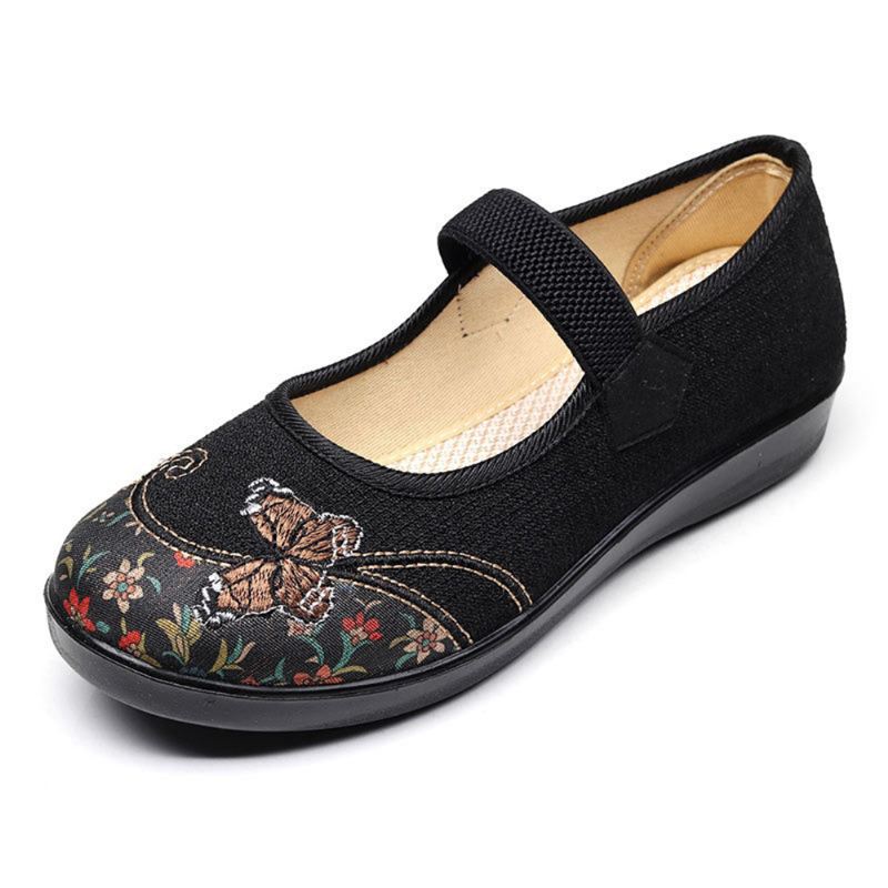 Kvinder Skridsikker Elastisk Bånd Mary Jane Flat Loafers