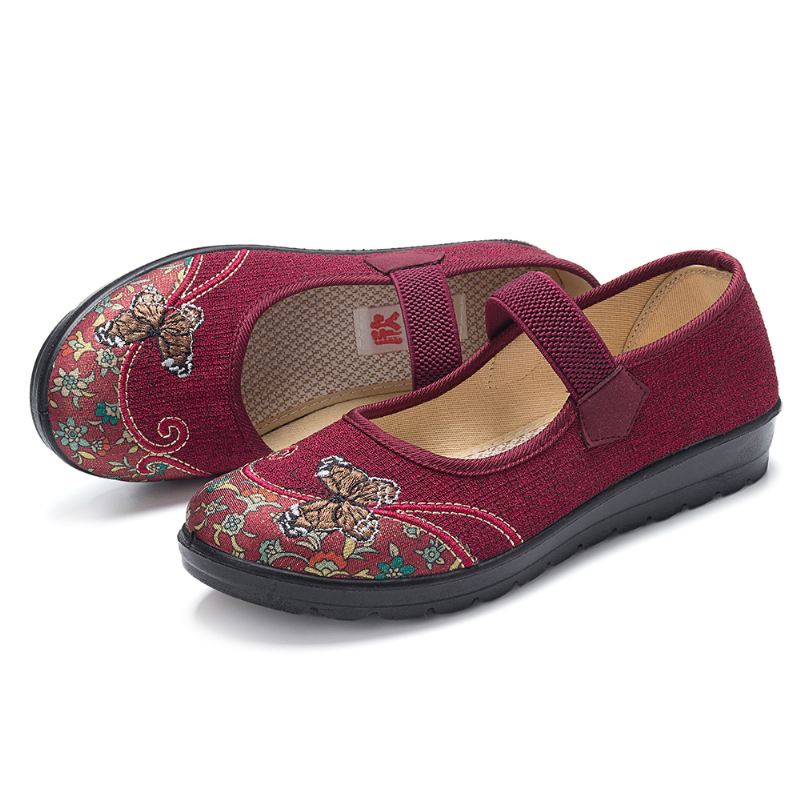 Kvinder Skridsikker Elastisk Bånd Mary Jane Flat Loafers