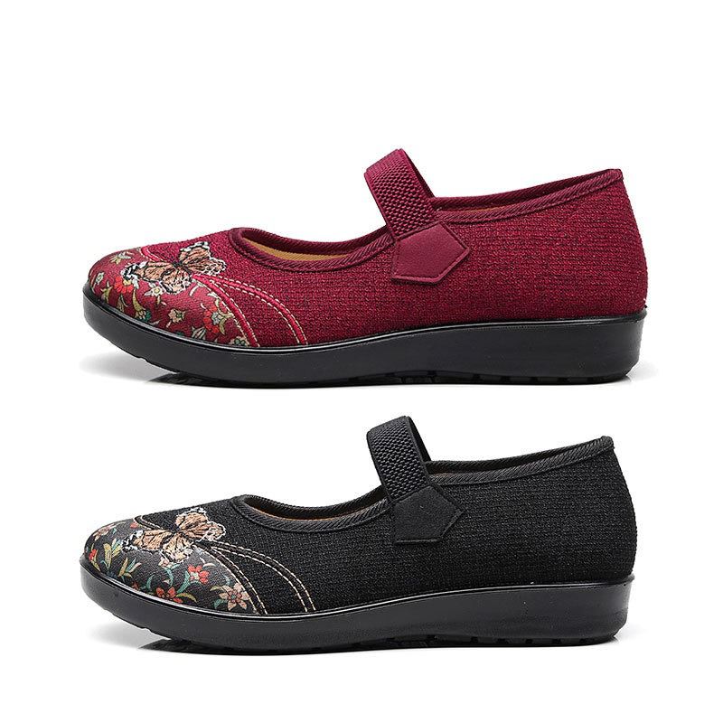 Kvinder Skridsikker Elastisk Bånd Mary Jane Flat Loafers