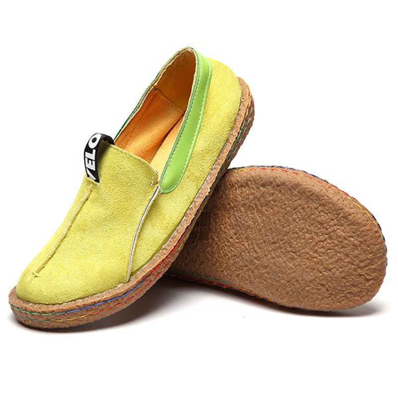 Kvinder Soft Sole Pure Colour Flat Loafers