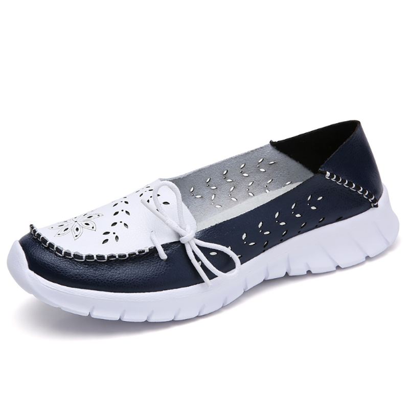 Kvinder Stricing Blomster Hollow Sports Non Slip Casual Loafers