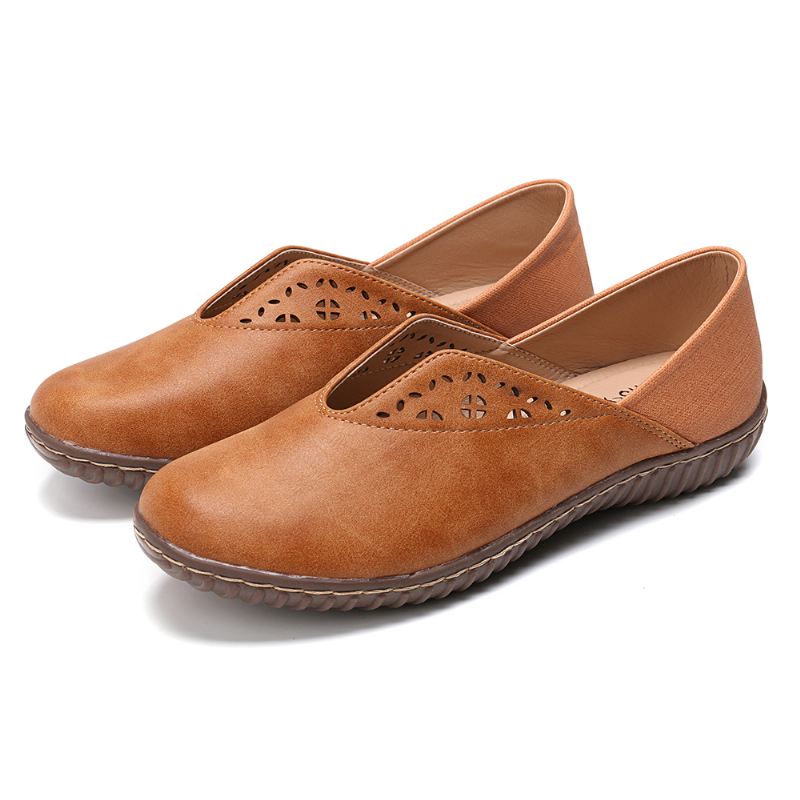 Kvinder Syning Skridsikker Casual Slip On Flats